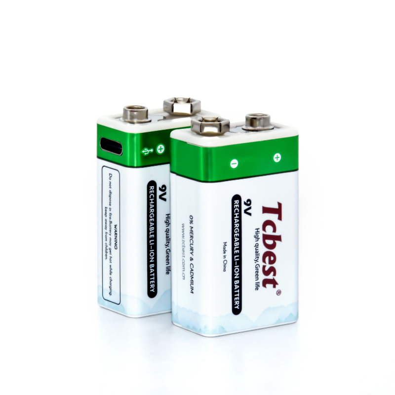 9V 1000mAh Lithium Type-C Rechargeable